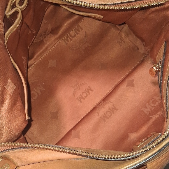 MCM Brown Leather Shoulder Bag - Picture 3 of 11